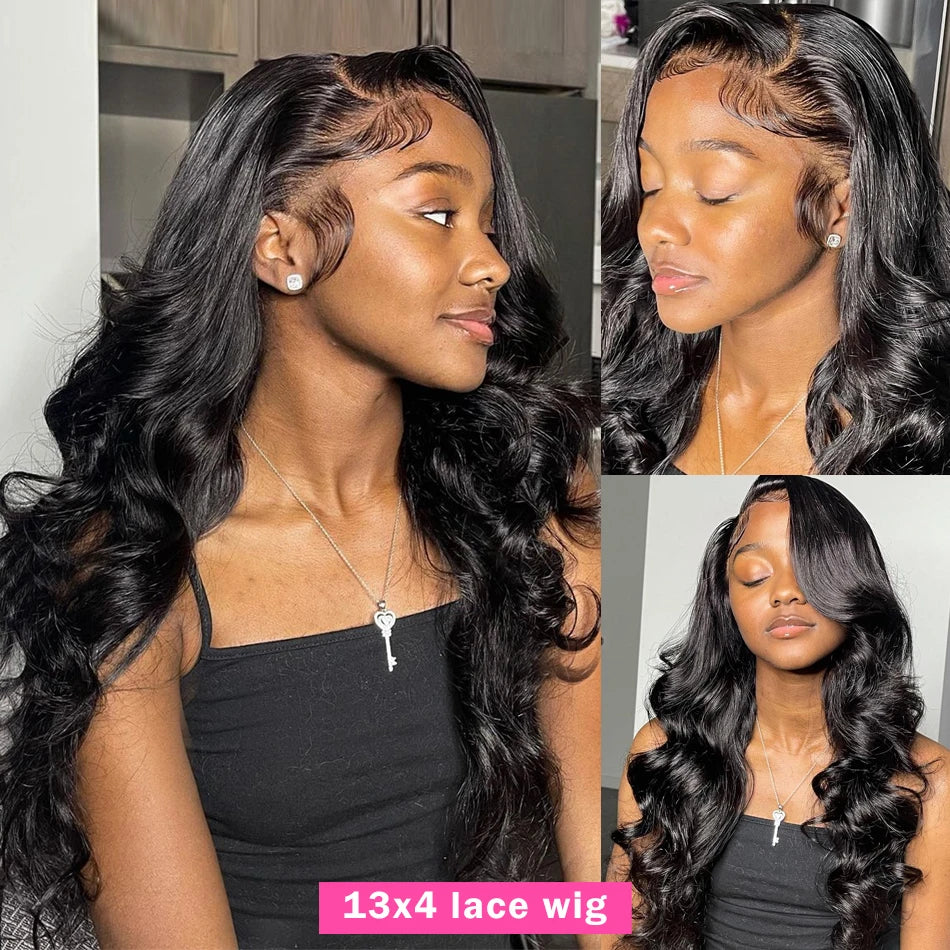 Body Wave Lace Human Hair 8 To 34 Inches 13x4 13x6 Hd, 150/180% Deep Wave Frontal Wig