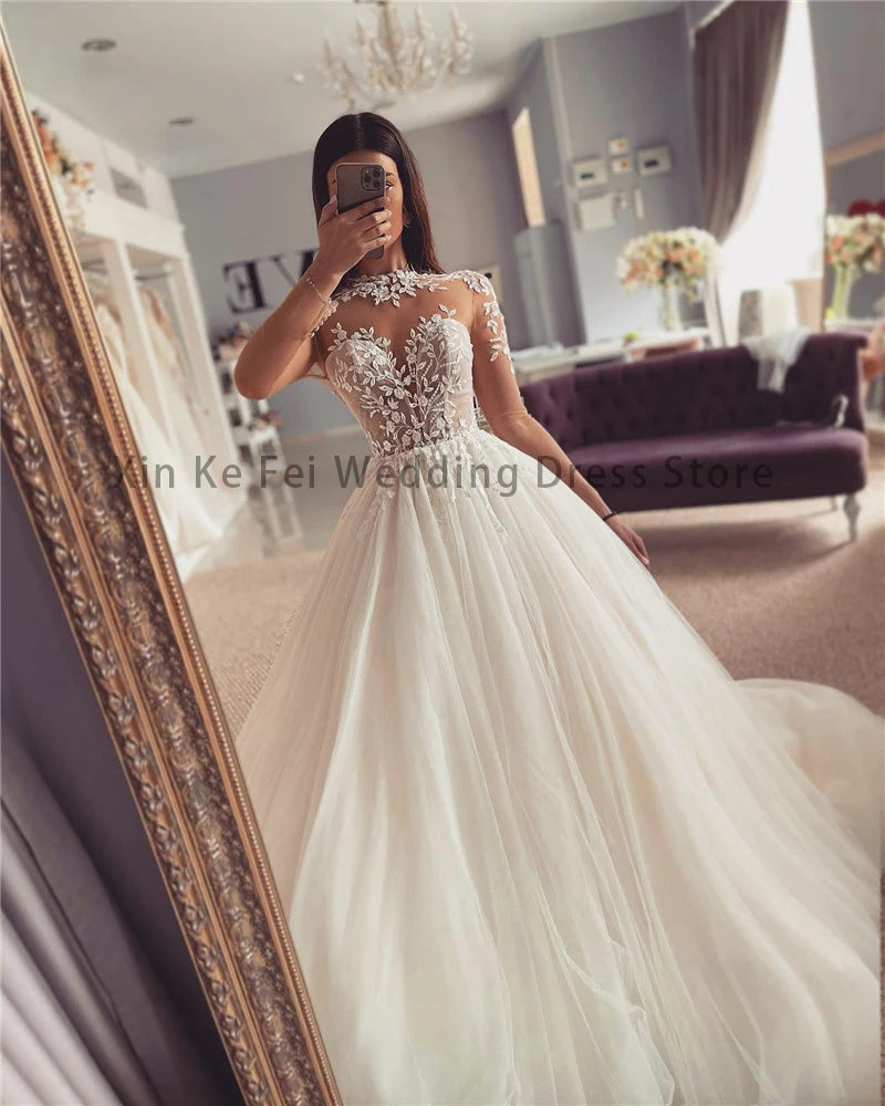 Gorgeous Wedding Dress Elegant A-Line/ESTIMATED DELIVERY TIME 30 DAYS