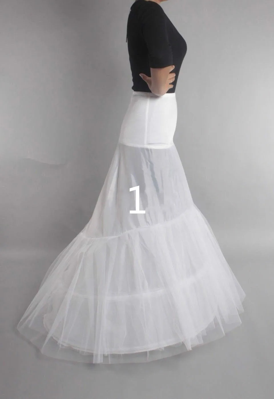 Puffy 6 Hoops Wedding Petticoat Crinoline Slip Bridal Underskirt High Quality/ Estimated delivery 16 days