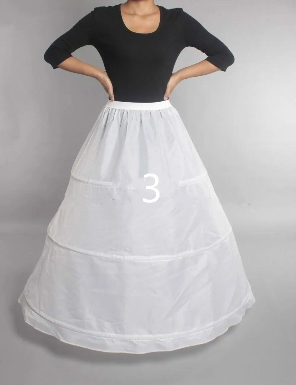 Puffy 6 Hoops Wedding Petticoat Crinoline Slip Bridal Underskirt High Quality/ Estimated delivery 16 days