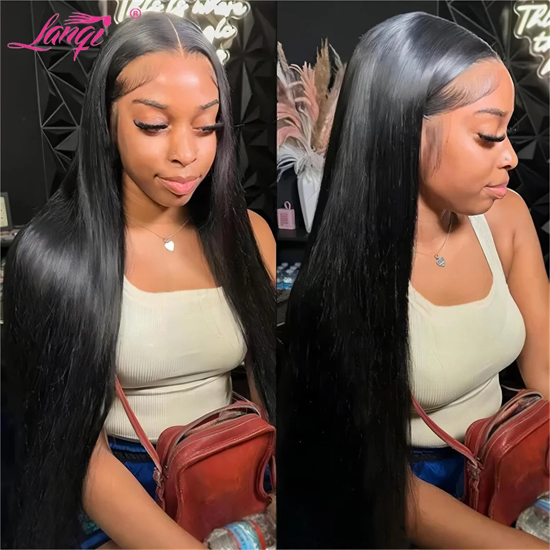 Hd Lace Wig 13x6/13X4 Lace Front Wig 4X4 Glueless Human Hair Brazilian Straight 180 Density