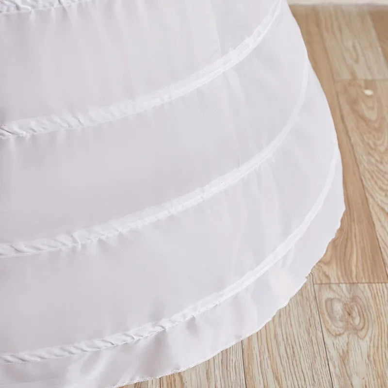 6-hoops underskirt A line petticoat wedding crinoline floor length/ESTIMATED DELIVERY TIME 15 DAYS