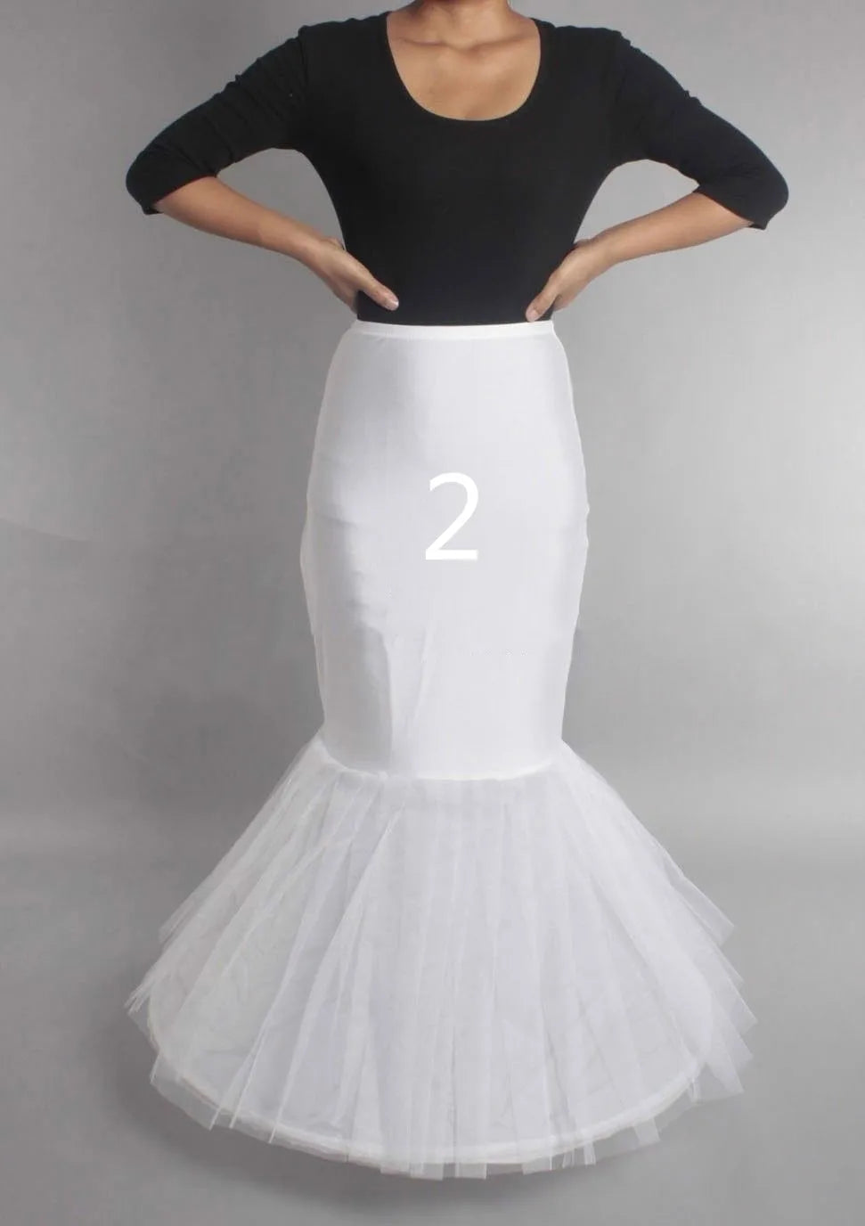 Puffy 6 Hoops Wedding Petticoat Crinoline Slip Bridal Underskirt High Quality/ Estimated delivery 16 days