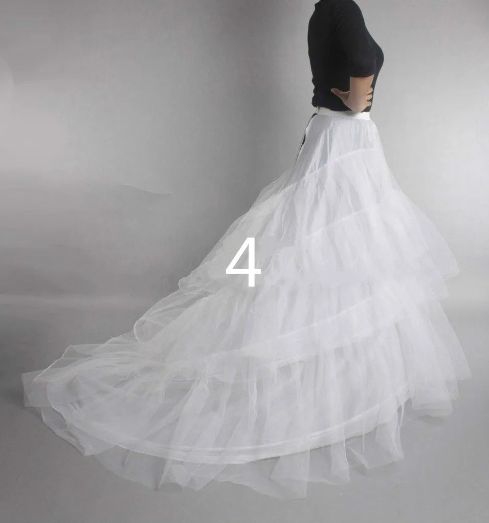 Puffy 6 Hoops Wedding Petticoat Crinoline Slip Bridal Underskirt High Quality/ Estimated delivery 16 days