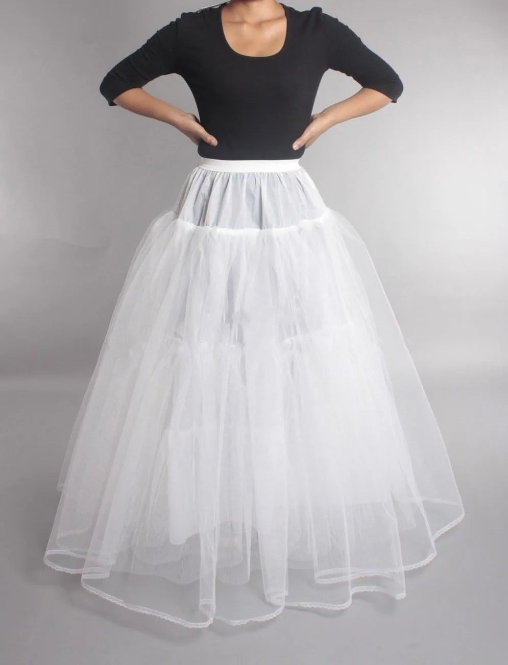 Puffy 6 Hoops Wedding Petticoat Crinoline Slip Bridal Underskirt High Quality/ Estimated delivery 16 days